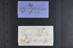 Sweden, Prephilately lot on visir leaves. Seven covers sent to/from ...