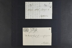 Sweden, Prephilately lot on visir leaves. Eight covers sent to/from ...