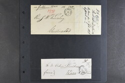 Sweden, Prephilately lot on visir leaves. Eight covers sent to/from ...