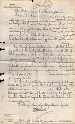 Sweden, Postal documentation, Letter from Kungl. Generalpoststyrelsen ...