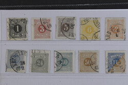 Sweden, Postage due Facit L1–10 used, 1 öre–1 kr, perf 14. SET ...