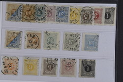 Sweden, Postage due Facit L1–20 used, 1 öre–1 kr, perf 14 and 13 ...