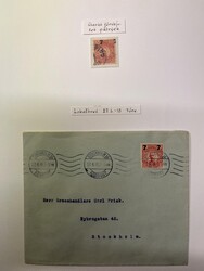 Sweden, Facit 99v1, 104v3 **/*/used, Surcharge 7 / 10 öre red ...