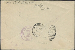 Sweden, Facit 143A, 177A cover, 2×5+15 öre on cover sent from EKEBY ...