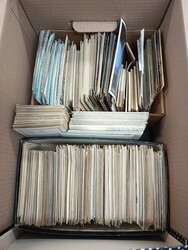 Sweden, Postcards in small removal box. Sweden topo old–modern, ...