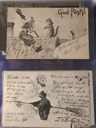 Sweden, Postcards collection 1904–1940s in fine album with slip ...