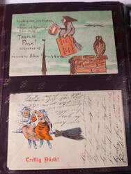 Sweden, Postcards collection 1904–1940s in fine album with slip ...
