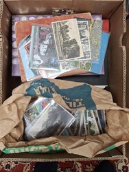 Sweden, Postcards accumulation. In two banana boxes. Approx. 30 kg