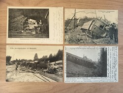 Sweden, Postcards lot. TRAIN ACCIDENTS, incl two real photo cards ...