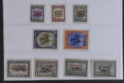 Denmark, Grönland, Facit 19–27 *, 1945 Danmark Berfriet SET (9). ...