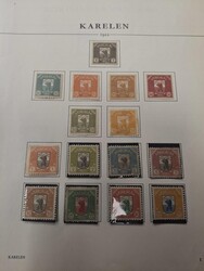 Finland, Karelia, */used collection 1920–1922 on visir leaves. ...