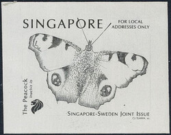 Slania, Singapore, Michel 954 (*), 1999 Butterflies – Joint Issue ...