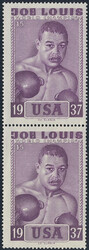 Slania, USA, Michel **, JOE LOUIS World Champion 1937. Vertical PAIR ...