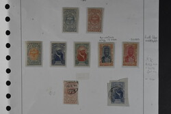 Ethiopia, **/*/used lot 1909–1917 on leaves. Incl. many UM stamps ...