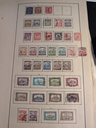 Hungary, **/*/used collection 1870s–1940s on leaves. Well filled ...