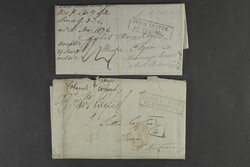 India, Covers. Four letters, amongst many other postmarks ...