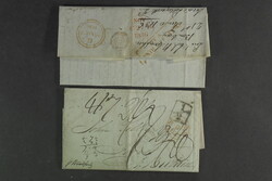 India, Covers. Four letters, amongst many other postmarks ...
