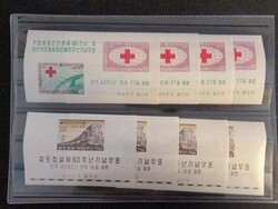 Korea, Mi BL135+137 **, Railroad centenary and Red Cross×4 of each ...