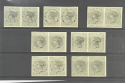 New Zealand, Michel (*), 1882–1900 1 d–1/- QV set of seven ...