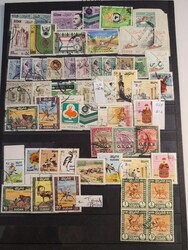 Sudan, Used lot 1898–1980s on two leaves. All different with some a ...