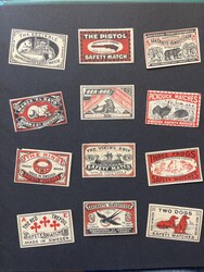 ALL WORLD, Matchstick labels on ca. 50 leaves