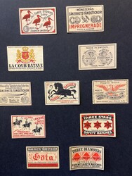 ALL WORLD, Matchstick labels on ca. 50 leaves