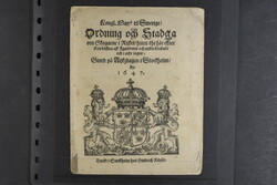 Sweden, Announcements, eight different 1647–1763 incl. one ...