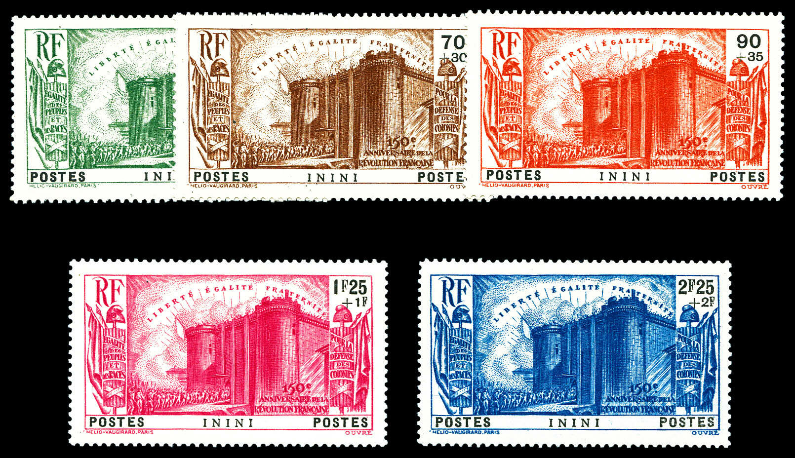 N°31/35, Série Révolution. TB Qualité: ** Cote: 200 euros