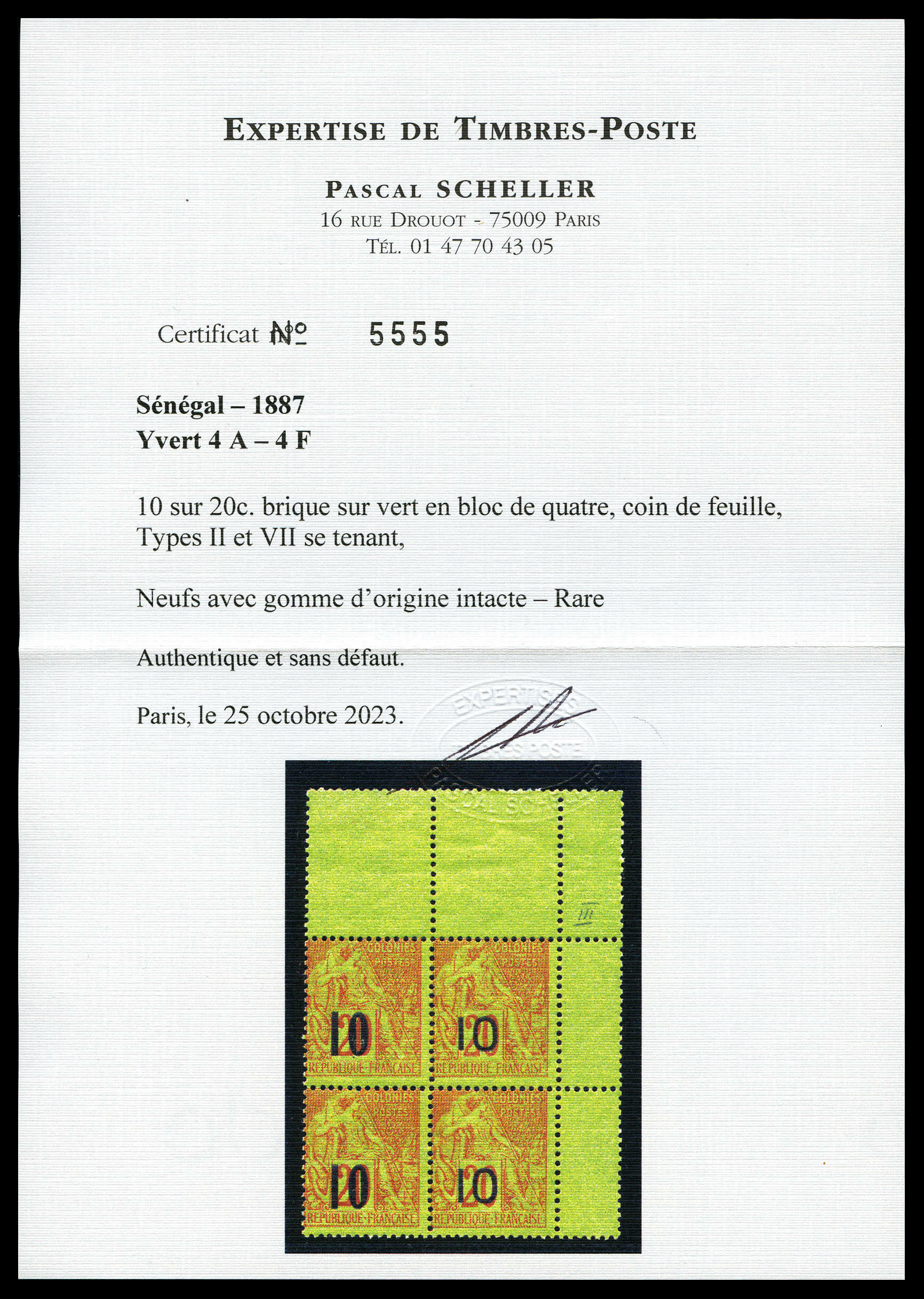 Image 2 for lot number 3945 for La Postale Philatélie 51st Auction