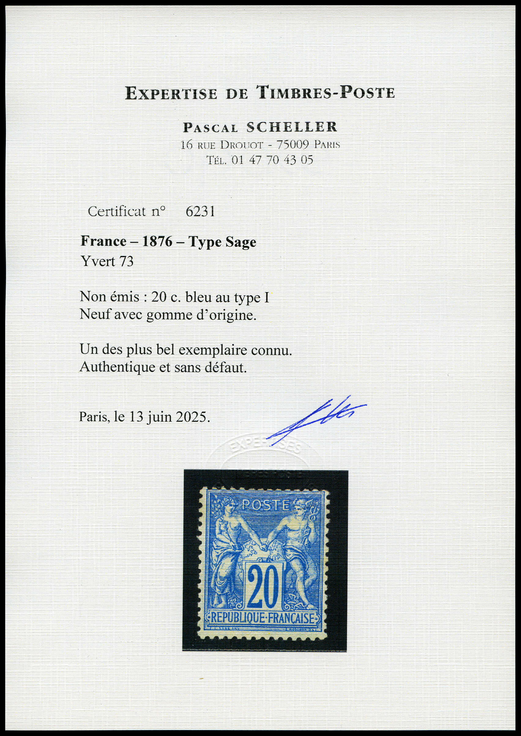 Image 2 for lot number 897 for La Postale Philatélie 51st Auction