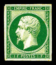 2565015: Francia Imperio sin dentar 1853
