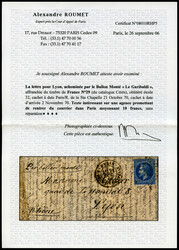 LE GARIBALDI', 20c Lauré obl étoile 32 + càd R DE La St Chapelle ...