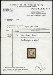 N°9a, 10c bistre-brun, belles marges et grande fraîcheur. SUPERBE. ...