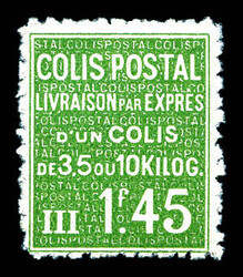 N°99, 1F45 vert très bon centrage, fraîcheur postale, SUP ...