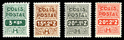N° 234, 238, 240 et 241, NON EMIS, Timbres de mise à jour: . les 4 ...