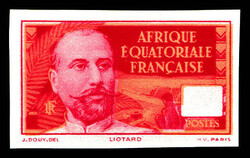 N°58, Essai non dentelé en rouge et orange sans valeur, TB Qualité ...