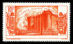 N°74a, Révolution vermillon, Sans légende ni valeur. SUP. R. ...