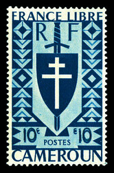 N°250a, 10c bleu: double impression de la valeur. TTB Qualité: ** ...