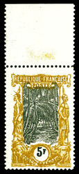 N°41a, 5f Moutarde et noir, haut de feuille, fraîcheur postale. SUP ...