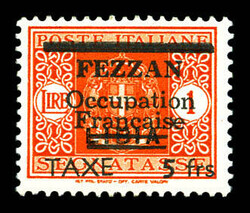 2520: Fezzan - Postage due stamps