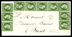 2565020: Francia Imperio dentado 1862