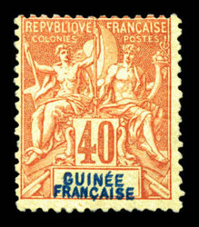 N°10a, 40c orange, double légende. SUP (certificat) Qualité: * ...