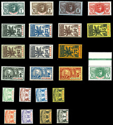 N°33/47, Série Palmiers complète + Taxe 8 à 15. TTB Qualité: * ...
