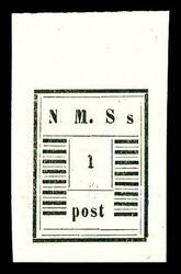 N°4, 1d noir, haut de feuille. SUP. R.R. (certificat) Qualité: (*) ...