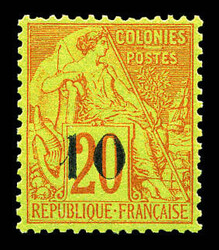 N°4E, 10 sur 20c brique TYPE VI (position 137), très bon centrage, ...