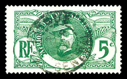 N°33b, 5c vert: sans légende 'Sénégal'. SUP. R. (signé ...