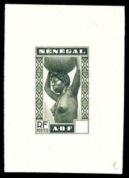 Type f de 1938, épreuve en noir sans la valeur. TB Qualité: ...