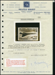 N°19a, Non émis: Concorde, faciale 87F au lieu de 85F, un des rares ...