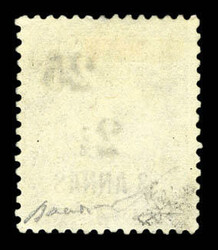 N°65, 25c et 2 1/2 sur 3 annas sur 30c. SUPERBE. R.R. (signé ...