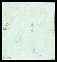 N°39A, 1c olive report 1 en bloc de quatre bord de feuille latéral ...